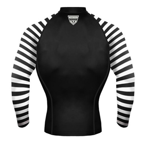 Take Five Mens Skin Tight Compression Base Layer Running Shirt S~2XL Black 210 - Picture 2 of 8