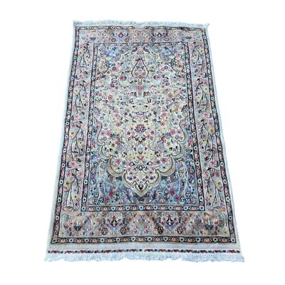 Area Rug Tree of life Jungle Birds Wool Silk Hand Knotted Indoor Carpet (6 x 4)'