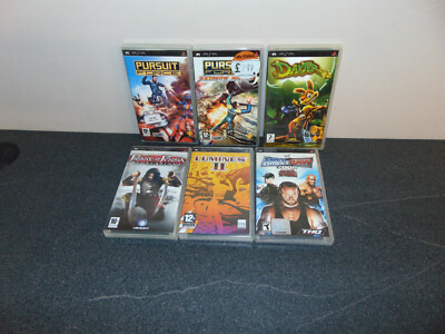SmackDown Vs Raw 2008, Pursuit Force 1 & 2, Daxter, Lumines 2, Prince PSP Spiele