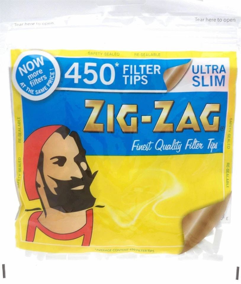 ZIG-ZAG ZIG ZAG ULTRA SLIM FILTERS 450 Resealable Bag of Rolling Filter