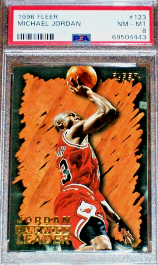 1996 Michael Jordan #123 Fleer PSA 8 Chicago Bulls