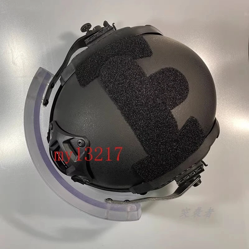 Casco Fast MICH a prueba de balas protector facial NIJ IIIA máscara balística visera sin casco Foto 3 de 4