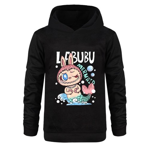 LABUBUGirls' Hoodie Set Pure Cotton Hoodie Pants Set Suitable for 5-13 Years Old - Picture 17 of 36