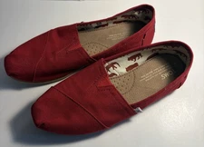 Tom's Women's Classics Canvas Flats Size US 8 Red