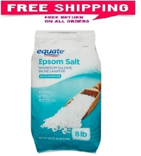 Equate Epsom Salt, Magnesium Sulfate, 128 oz (8lb), Unscented