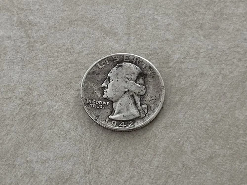 1942 Silver US Quarter Philadelphia