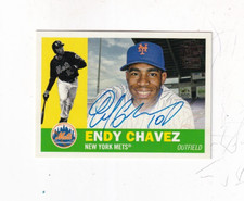 2022 ENDY CHAVEZ TOPPS ARCHIVES FAN FAVORITE  AUTO/ AUTOGRAPH NEW YORK METS