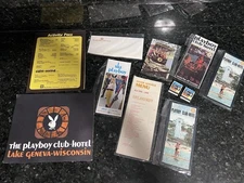Vtg 1960s PLAYBOY CLUB Lake Geneva Room Service Menu RARE Lot Sign Golf Jamaica