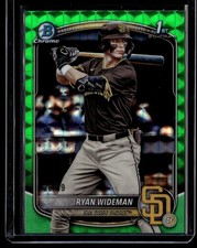 2025 Bowman Draft #BDC-190 Ryan Wideman Chrome Green Geometric /99