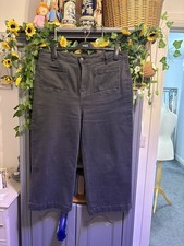 Fatface Black Keswick Crop Jeans Size 16 Short Worn Once