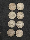Liberty Walking Silver Half Dollars Lot of 8 Circulated 1928-1943