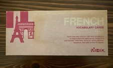 Vintage Vis-Ed French Vocabulary Flash Cards Home School Learning - New
