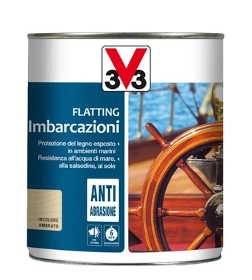 V33 FLATTING PER IMBARCAZIONI, COLORE BRILLANTE AMBRATO - 0,75 LITRI