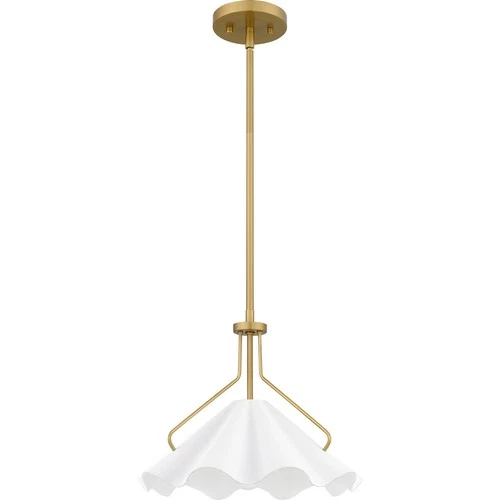 Aged Brass One Light Pendant from the Quoizel Pendant Collection - Picture 2 of 6