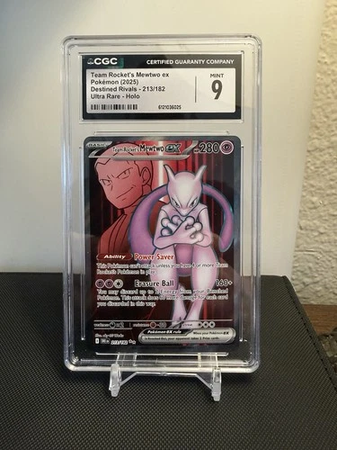 Team Rocket's Mewtwo ex 213/182 Sv10: Destined Rivals CGC 9