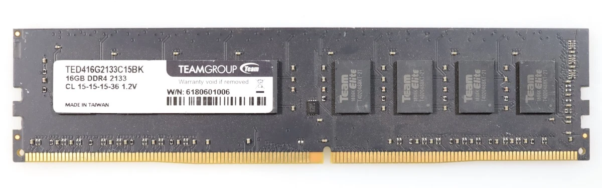 Team Group DDR4 SDRAM 16 GB Capacity per Module Memory (RAM) for