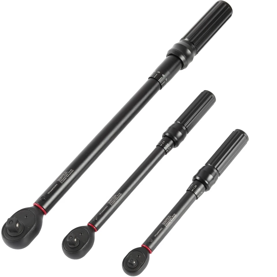 DREHMOMENTSCHLÜSSEL SET 5-25Nm 10-60Nm 20-200Nm 3-tlg. 1/4" 3/8" 1/2" SCHLÜSSEL - Bild 2 von 4