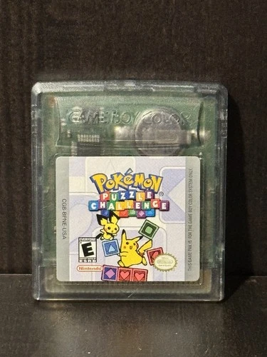 Nintendo GameBoy Color Authentic Pokemon Puzzle Challenge Game Cartridge Tested!