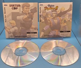 Virtua Cop and Virtua Fighter 2 for Sega Saturn Not For Resale Cardboard Sleeves