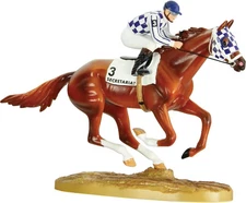 Secretariat 50th Anniversary Limited Edition Collectible Horse Figurine 5"x3.5"