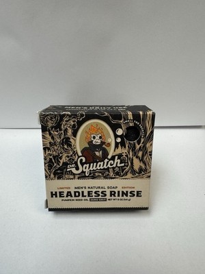 Dr. Squatch Headless Rinse Natural Body Soap, 5oz, NEW, BRAND NEW, READY FOR USE