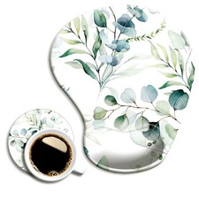 Ergonomic Mouse Pad with Wrist Support and Coaster,Mouse Pads with Non-Slip P...