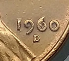 1960-D Lincoln Memorial Cent — photo from another recent sale