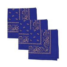 Set of 3 Jumbo Bandanas Royal Gold