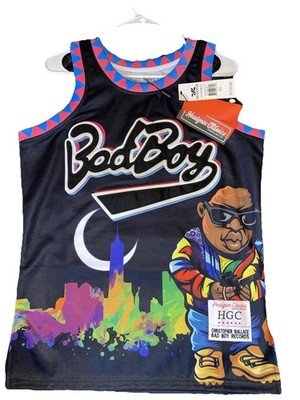 Christopher Wallace Bad Boy Records Smalls #72 Jersey Headgear Classics NWT $110