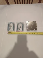 Antenna Mast Clamp Cross-Over Bracket Kit with U Bolts for 1"-2" OD Poles, Heavy