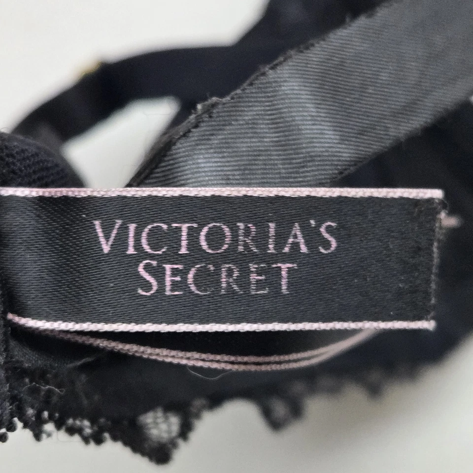 Sujetador Victoria's Secret para mujer 36C negro floral push up encaje con aros Foto 4 de 4