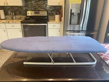 Smart Table Top Ironing Board Cover And Pad Standard Mini Board 2.5"x30" Blue
