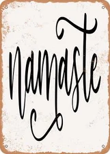 METAL SIGN - Namaste - Vintage Look
