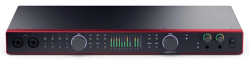 Focusrite SCARLETT 18I20 4G 4th Gen 24-bit 192 kHz Audio Recording Interface - Image 3 of 4