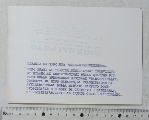 41380 Foto d'epoca 084 - Miranda Martino - 13x18 cm - Picture 2 of 2