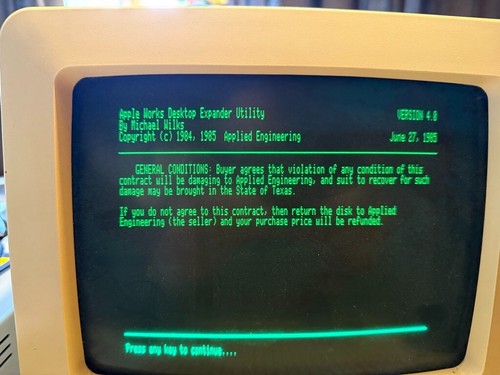 Applied Engineering Super v4.0 AppleWorks Desktop Expander - Bild 6 von 8