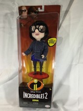 Disney Pixar Incredibles 2 Edna 11-Inch Doll Blue Coat Jakks Pacific Action Figu