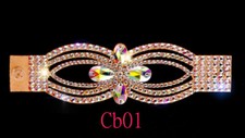  Cb Women Ballroom Dance Jewelry Accessories bracelets 2 pcs Crystal AB