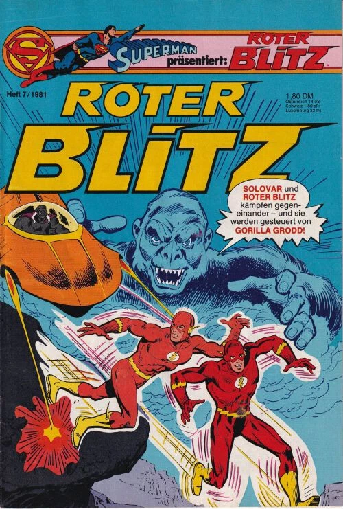 Roter Blitz Nr 7 Ehapa Verlag 1981 DC Flash - Bild 1 von 1