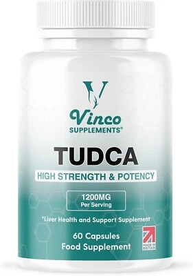 VINCO SUPPLEMENTS Advanced TUDCA 1200mg - Liver Detox Cleanse & Repair Formula, Enhance Immunity
