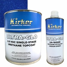 0.75 Gal Kirker Ultra-glo Urethane Car Paint Blue Pearl Ua-41090 Med Activator 0.75 Gal Kirker Ultra-glo Urethane Car Paint Blue Pearl Ua-41090 Med Activator