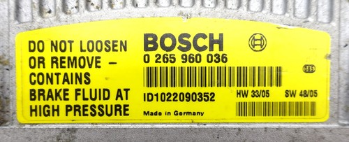 ABS Control Unit Hydraulic Block SBC Mercedes A0054319612 Bosch 0265960036 - Picture 9 of 9