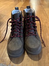 UGG Zipper Lace Up Lined Ankle Boots Girls Size 4, Only Worn Few Times