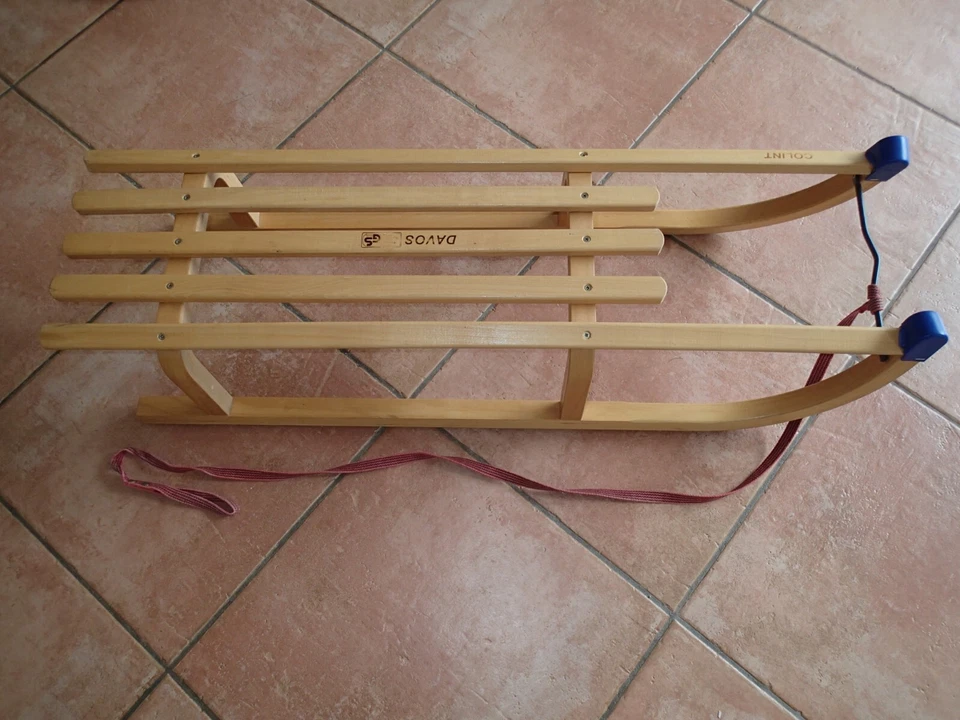 NEU Rodel Holz Schlitten Davos 100cm rpl dcl 60/100 COLINT 4029286401000 - Bild 2 von 4