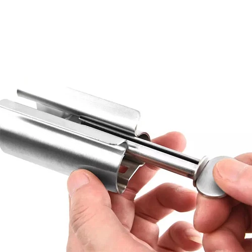Rolling Toothpaste Tube Squeezer Stainless Steel Easy Dispenser Squeeze Holder - Picture 5 of 24