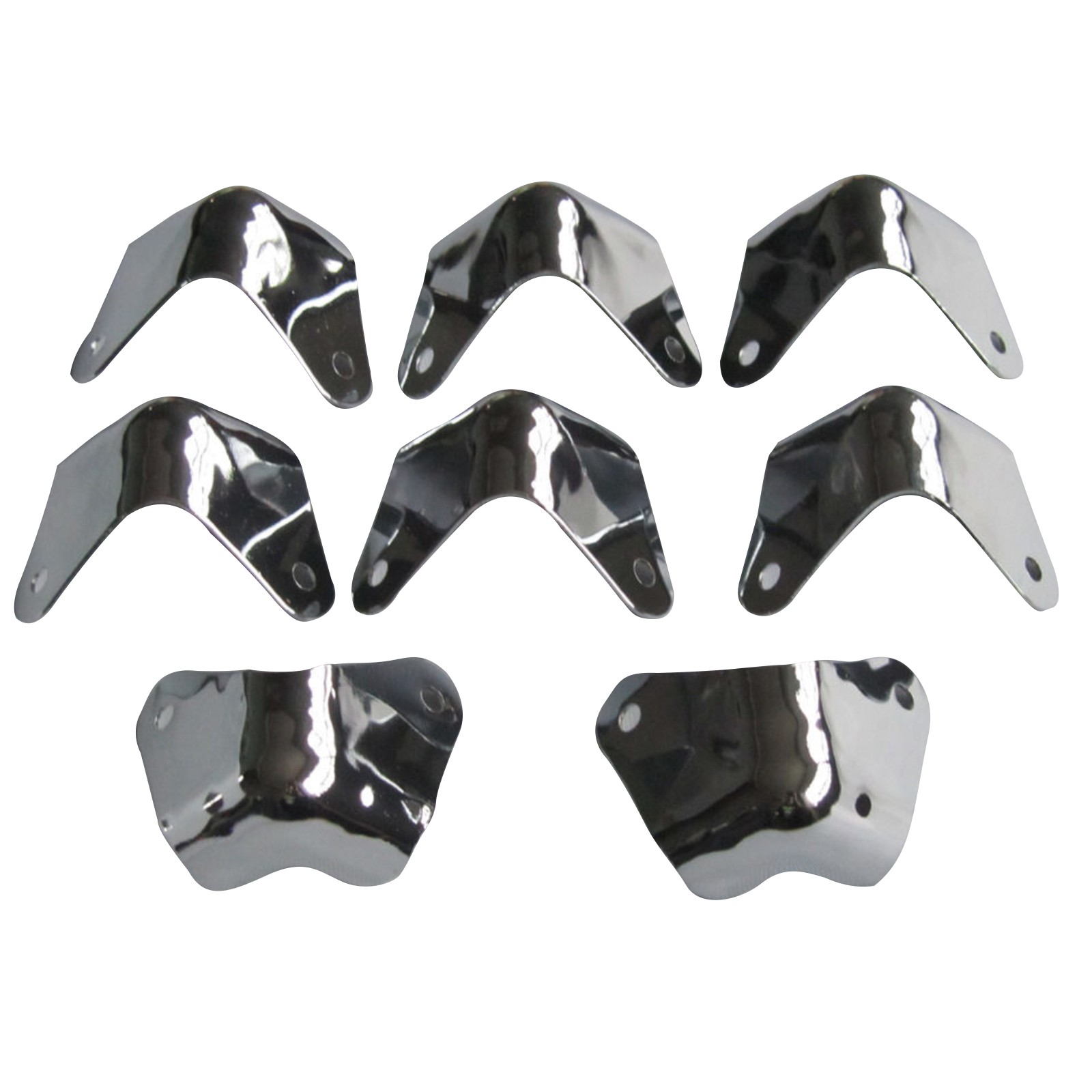 8Pack Metal 2 Leg Guitar AMP Amplifier Cabinet Corners Protectors For Fender