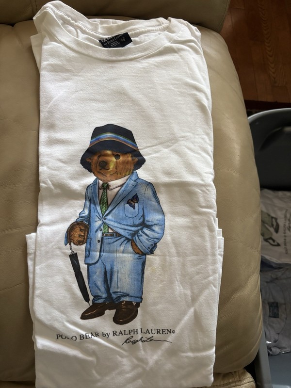 Vintage Polo Ralph Lauren Umbrella Bear Tee Sz XXL