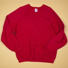 Vintage Jerzees Red Sweatshirt Made In USA Men's Size XL