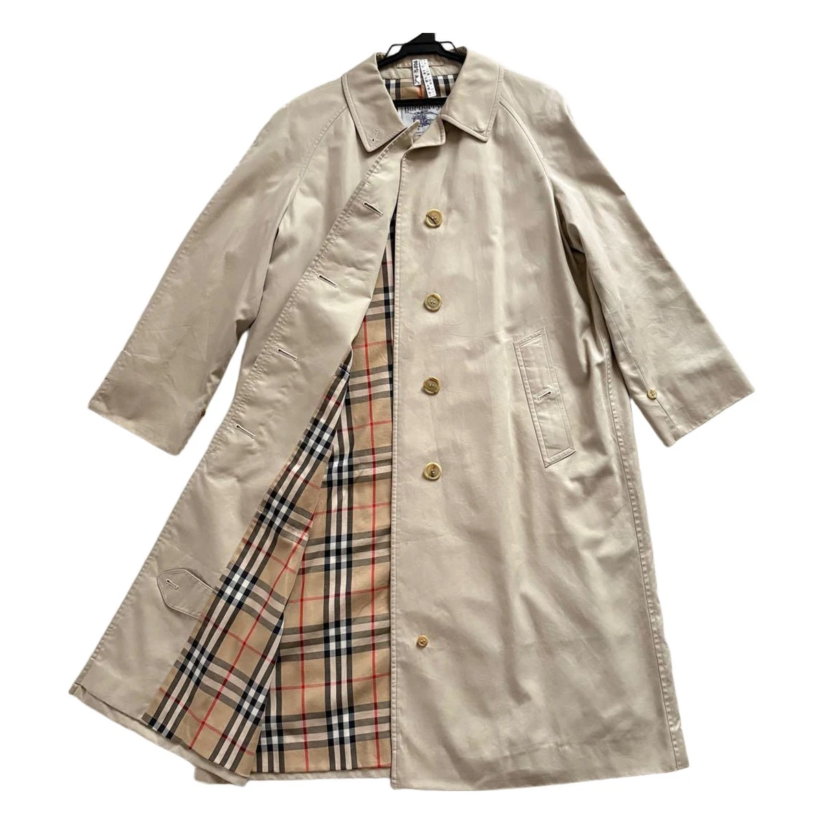 Abrigo Burberrys Balmacaan Beige Algodón 100% Manga Raglán Talla 11AB3