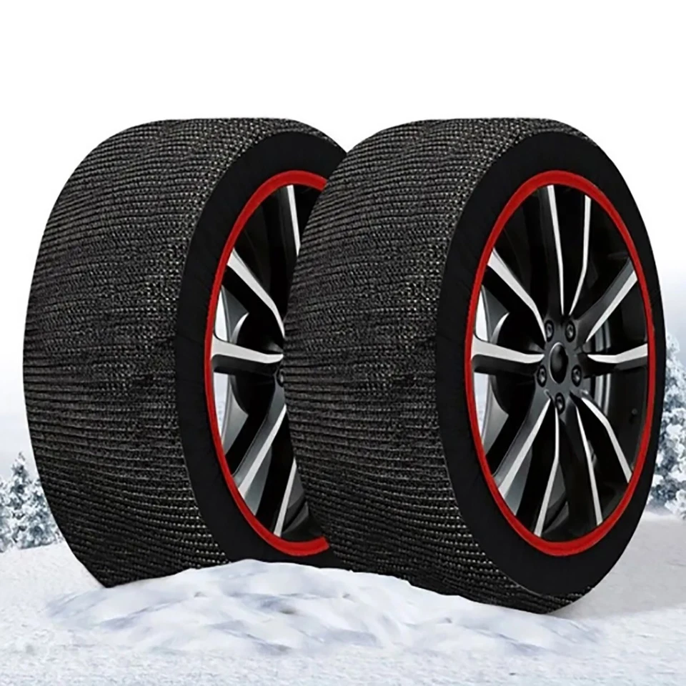 CALZA NEVE OMOLOGATE ITALIA EN 16662-1 2 CALZE TESSILI PNEUMATICI AUTO TAGLIA L - Imagen 2 de 4